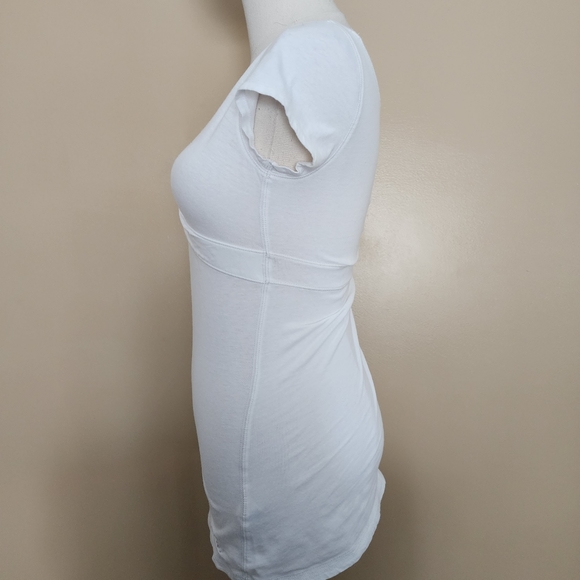 Y2K White Twist Front Babydoll Top, Women's Small - Picture 8 of 11